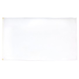 AZ FLAG - Plain White Flag - 150 x 90 cm - Plain Flag 90 x 150 cm Fine Polyester - Flags