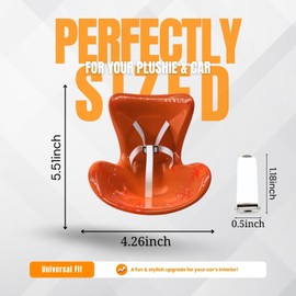 Accessories for 15cm Blind Box Figure, Have a seat for Doll, Car Air Vents Clip Sofa for Figure, Doll Vent car seat,Suitable for displaying and Protecting Dolls（NO Dolls） (Orange)