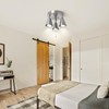SEEBLEN 3-Light Industrial Directional Track Lighting with Pull Chain On/Off,