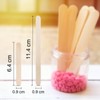 OWLKELA 400 Pieces Wooden Ice Cream Sticks, Combination of Two