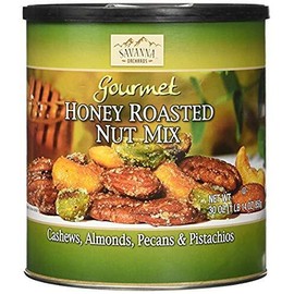 Savanna Orchards Gourmet Honey Roasted Nut Mix - Cashews, Almonds, Pecans and