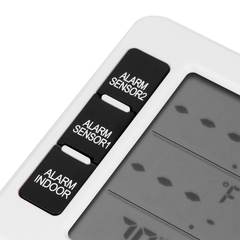 Refrigerator Thermometer Wireless Indoor LCD Digital Freezer Alarm Thermometerwith 2