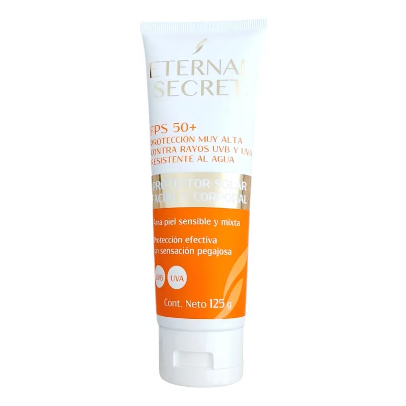 Bloqueador Solar Eternal Secret Fps 50 Proteccion Alta 125g