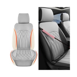 JNNJ Leather Front Seat Cover, Car Seat Protector Set, Universal, Protective Covers for Front Seats in Stylish Design, Universal Seat Cover, Classic Car Seat Covers, Seat Protector, Protective Cover