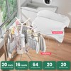 GBEER 4-Legged Foldable Clothes Drying Rack, Double Dryer with 20