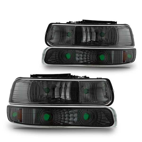 ANDPLAY Headlights Assembly,Compatible with 1999 2000 2001 2002 Chevy Silverado/