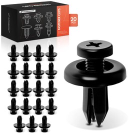 A-Premium - 20 clips de retención de guardabarros delantero de nailon tipo tornillo compatibles con Honda Civic DX, Civic EX, Civic EX-R, Civic GX, Civic HX, Civic LX, Civic Si, paquete de valor