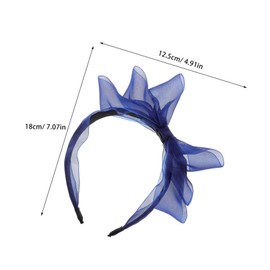 Baluue Gauze Bow Headband for Women Elegant Three Organza Hair Accessories Comfortable Secure Occasions for Parties Daily Wear