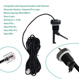 Mahua Flow Switch for Hayward Goldline Salt Chlorine Generator System, Flow Switch Assembly GLX-FLO-RP with 15-Feet Cable, Pool Flow Sensor Suitable for Hayward Goldline System