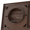 ECOPRO VENT Plastic 4" Brown Dryer Vent Cover with Flange