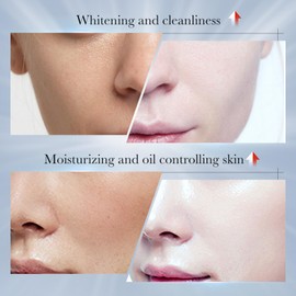 Rostblant face cream Brightening Cleanser, Facial Cleanser Tiefenreinigung, Feuchtigkeitsspendend, nicht straffend, Ölkontrolle & Whitening Facial Cleanser