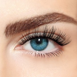 KISS Lash Couture Naked Drama Collection 1 Pair of False Eyelashes, Lace, Full and Fluffy Faux Mink Fake Eyelashes with Cushion Flexi Band Including Eyelash Glue