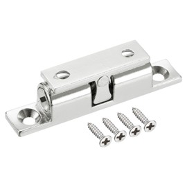 uxcell 2.30" Double Ball Tension Roller Catch Zinc Alloy Tension Latch for Cabinet Closet Furniture Door, Silver