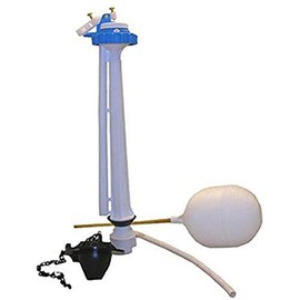 LASCO 04-4047 Toilet Ballcock with Anti-Syphon Plastic 8-1/2-Inch Fill Valve Kit with Float, Float Rod, Refill Tube, Flapper and Nut