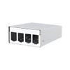 METZ CONNECT Modul AP-Gehäuse 4 Port reinweiß, unbestückt