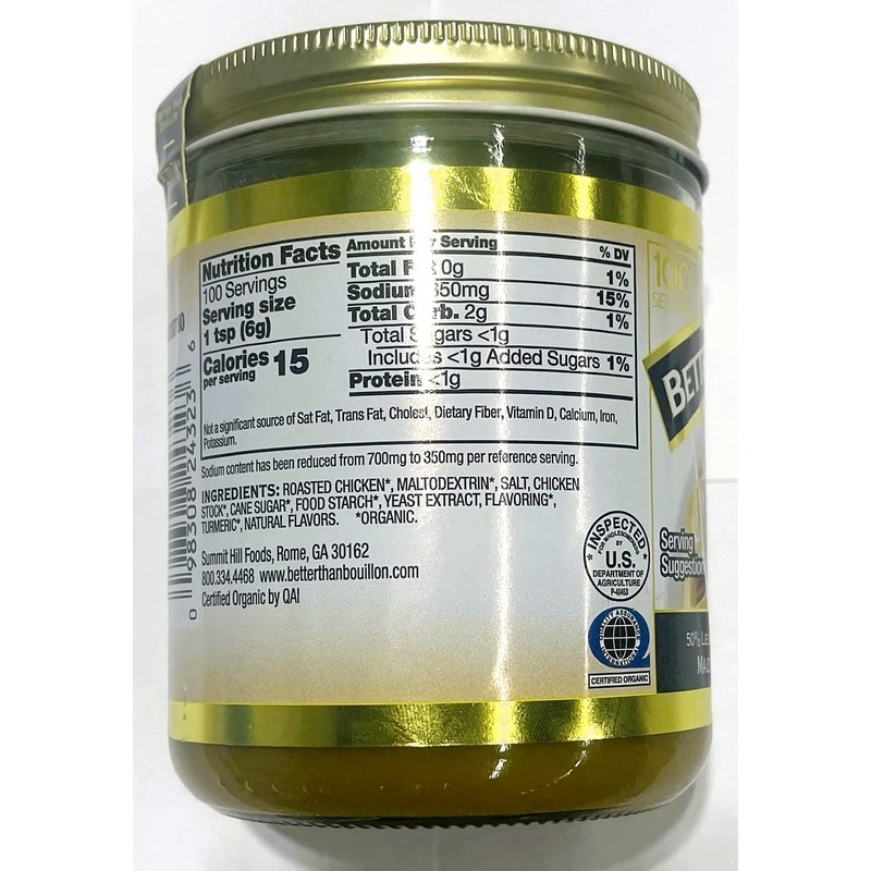Better Than Bouillon Organic Roasted Chicken Base, Made with Seasoned