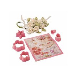 Wilton Cutter/Ejector Sets Gum Paste, (Stepsaving Rose Bouquet, Floral Accents) - Wilton Stepsaving Rose Bouquet Flower Cutter Set