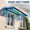 53" x 32" Fixed Metal Awning for Doors, Windows, Balcony,