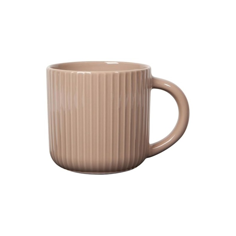 Danica Heirloom Stoneware Mug, Modern Fluted Design, 22 oz