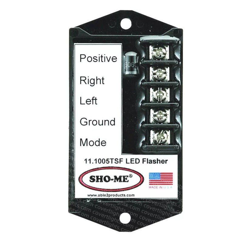 SHO-ME LED FLASHER - 7 STROBE STYLE PATTERNS-TERMI