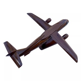 Dornier 328 Mahogany Wood Desktop Airplane Model