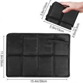 Foldable Portable Waterproof Thermal Seat Mat, Waterproof Playground Mat, Waterproof Thermal Seat Cushion, Foldable for Outdoor Picnics, Hiking, Camping, with Carry Bag, Black