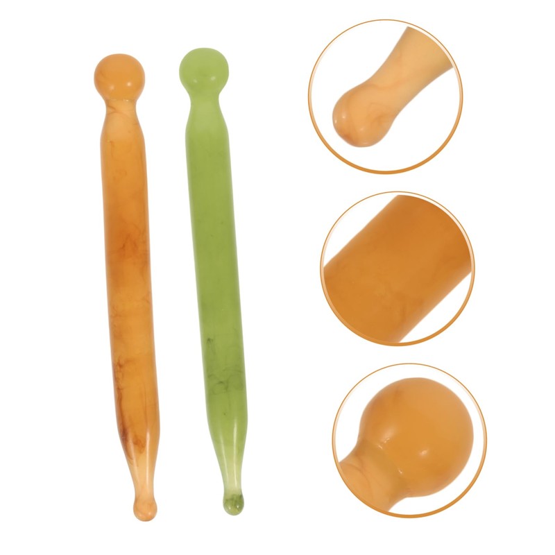 ORFOFE 2pcs Resin Gua Sha Facial Tool for Face Body