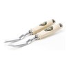 Kirschen 2326955 Stechbeitelpaar gekröpft mit schräger Schneide 12 mm, beige/silber