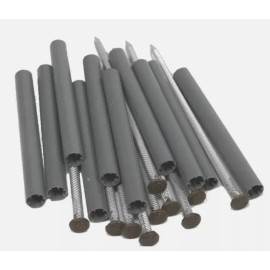 Amerimax 2504319 Brown Aluminum  7" K Gutter Spikes & 5" Ferrules, 10 Count Pack - 2 - 10 Packs ( 20 Total)