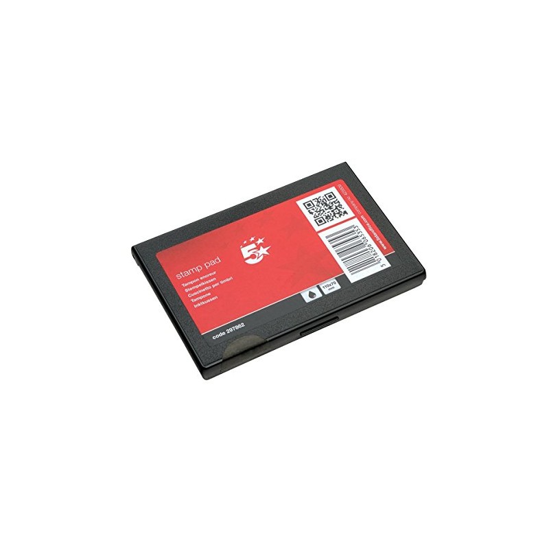 5 Star Office Stamp Pad 110x70mm Black