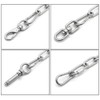 Lind Kitchen 2PCS M4 Double Ended Swivel Eye Hook 304