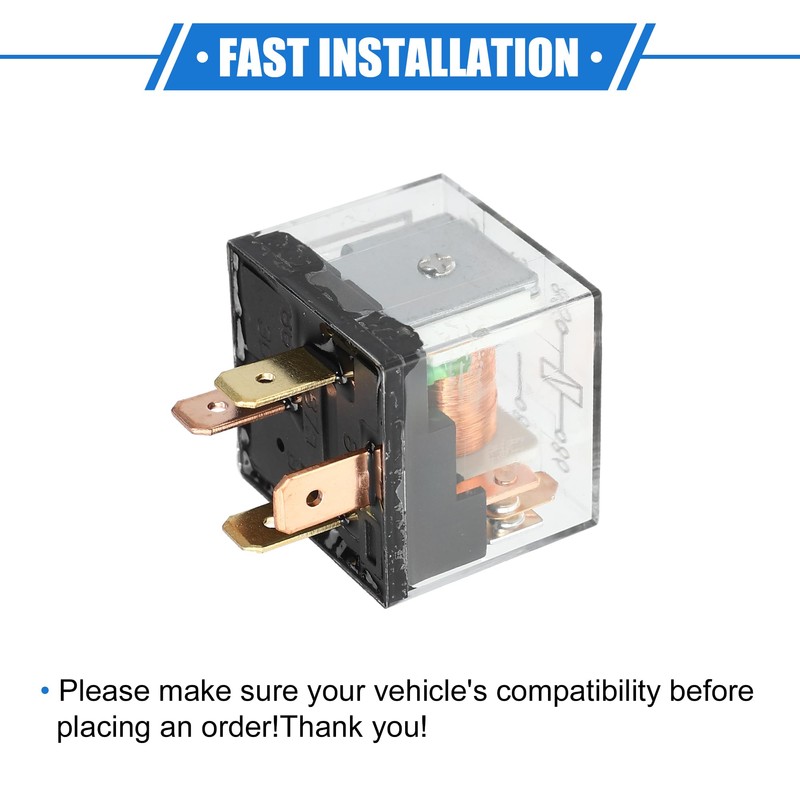 A ABSOPRO Waterproof Relay DC 12V 60A 4 Pin Relay