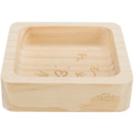 TRIXIE - Wooden Bowl 190 ml 11 x 11 cm for Rodents