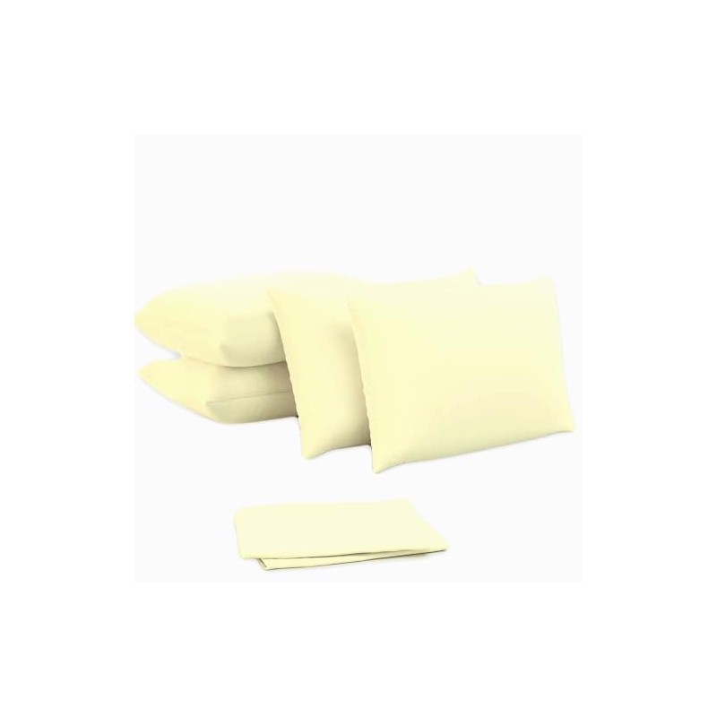 Pillowcases - 4 Pack Housewife Pillowcase Set | Envelope Closure