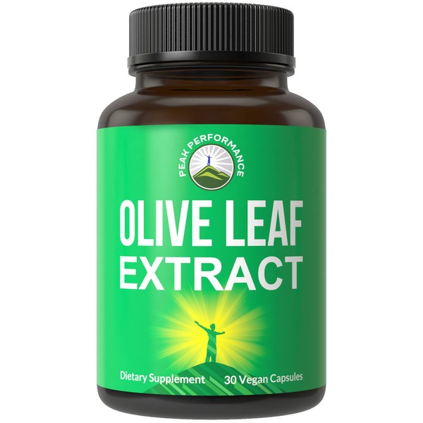 Olive Leaf Extract Capsules. Pure High Strength In Vegan Capsules with 20% Oleuropein, High Antioxidants. Supports Optimal Immune Health. Pills For Men And Women. USA Tested Supplement