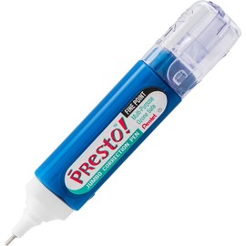 Pentel Presto! Jumbo Correction Pen, Fine Point, Metal Tip, White, 12 ml/0.4 fl.oz. 2 Pack (ZL31WBP-K6)