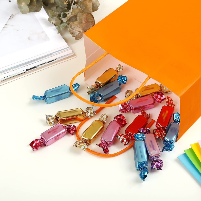 Kesote 20 Bolsas de Papel con Asas para Caramelos Bolsas