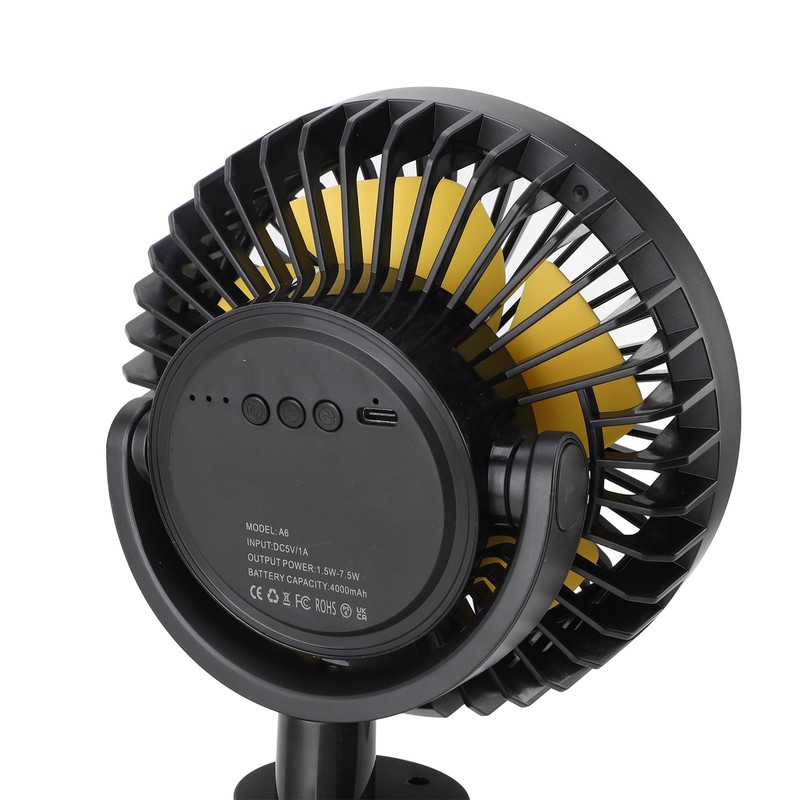 Portable Stroller Fan Handheld LED Night Night USB Rechargeable Multi