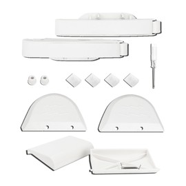 Qagea Pool Vacuum Cleaner Part Kit with AXV417WHP Pod Swing, AXV604WHP Front & Rear Bezels, AXV414P Pod Shoes, AXV434WHP Flaps Fit for Hayward, Navigator, Arneson, Pool Vac Ultra, Pool Vac Plus