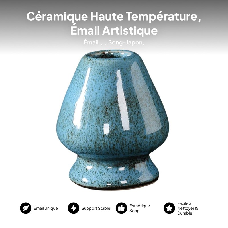 JISADER Chasen Stand for Matcha Whisk, Handmade Tea Tool for