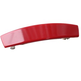 3.4inches French Hair Barrette Clip for Girls,Elliptical Shaped Acetate Hair Clips ， No Slip Hair Clip Barrette for Women (red)