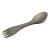 TITAN MANIA Cutlery, Titanium Spoon, Fork, Integrated, 2-in-1 Spoon, Solo