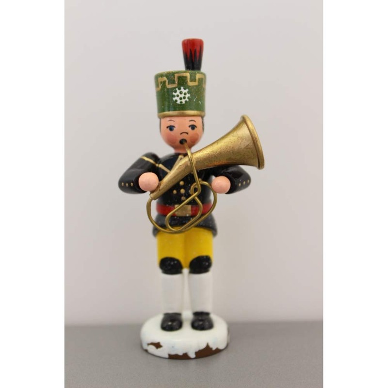 Hubrig-Volkskunst Winter Children Bergmann Tenor Horn Height 9 cm