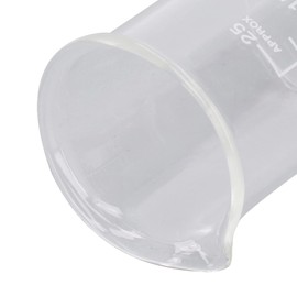 Vaso de Precipitados de 25 Ml, Vidrio de Borosilicato Multifuncional, Tazas Medidoras de 10 Piezas para Laboratorio para Cocina