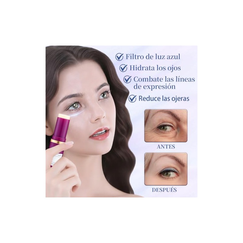 2PCS Calcium Multibalm, Barra De Cuidado De Ojos, con Colágeno