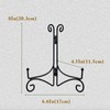 SVENJBB Black Iron Plate Stand, 8 Inch Plate Holder for