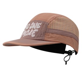 Croogo Short Brim 5 Panel Baseball Cap Mesh Quick Drying Summer Cap for Men Women Lightweight Breathable Sports Hat Peach