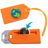 Luggage Tag with Hidden Compartment for AirTag (1-Pack) – V2