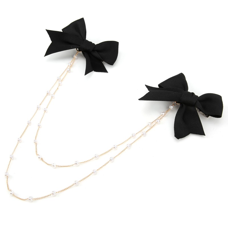 4Pcs Bow Hairpins Metal Snaps Barrettes Hair Clips Accessories with