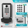 BTNEEU Key Safe with Number Code, Outdoor Key Safe, Wall